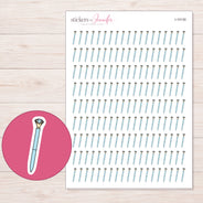 I-15130 planner sticker sheet with enlarged sticker detail