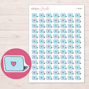 I-15145 planner sticker sheet with enlarged sticker detail