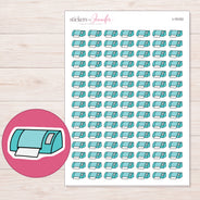 I-15153 planner sticker sheet with enlarged sticker detail