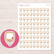 I-15174 planner sticker sheet with enlarged sticker detail