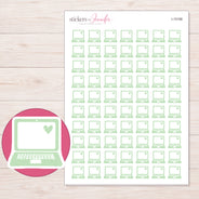 I-15198 planner sticker sheet with enlarged sticker detail