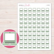 I-15199 planner sticker sheet with enlarged sticker detail