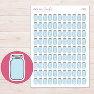 I-15204 planner sticker sheet with enlarged sticker detail