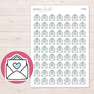 I-15206 planner sticker sheet with enlarged sticker detail