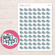 I-15209 planner sticker sheet with enlarged sticker detail