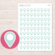 I-15231 planner sticker sheet with enlarged sticker detail