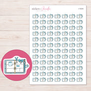 I-15234 planner sticker sheet with enlarged sticker detail