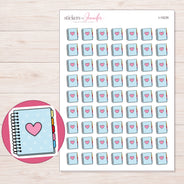 I-15235 planner sticker sheet with enlarged sticker detail