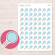 I-15240 planner sticker sheet with enlarged sticker detail