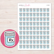 I-15243 planner sticker sheet with enlarged sticker detail