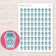 I-15251 planner sticker sheet with enlarged sticker detail