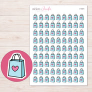 I-15261 planner sticker sheet with enlarged sticker detail