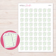 I-15271 planner sticker sheet with enlarged sticker detail