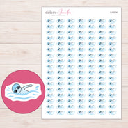 I-15274 planner sticker sheet with enlarged sticker detail