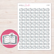 I-15285 planner sticker sheet with enlarged sticker detail