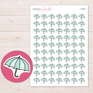 I-15295 planner sticker sheet with enlarged sticker detail
