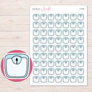 I-15308 planner sticker sheet with enlarged sticker detail