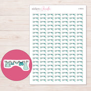 I-15312 planner sticker sheet with enlarged sticker detail
