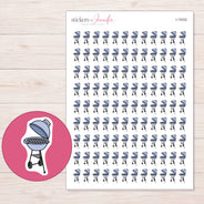 I-15332 planner sticker sheet with enlarged sticker detail