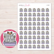 I-15367 planner sticker sheet with enlarged sticker detail