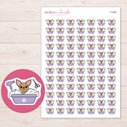 I-15368 planner sticker sheet with enlarged sticker detail