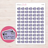 I-15380 planner sticker sheet with enlarged sticker detail