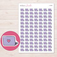 I-15408 planner sticker sheet with enlarged sticker detail