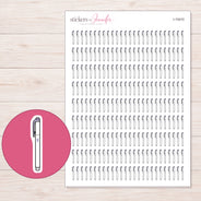 I-15410 planner sticker sheet with enlarged sticker detail