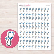 I-15412 planner sticker sheet with enlarged sticker detail
