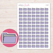 I-15427 planner sticker sheet with enlarged sticker detail