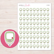 I-15434 planner sticker sheet with enlarged sticker detail