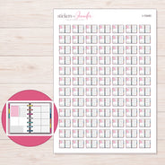 I-15440 planner sticker sheet with enlarged sticker detail