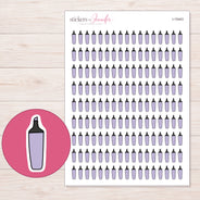 I-15443 planner sticker sheet with enlarged sticker detail