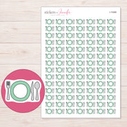I-15468 planner sticker sheet with enlarged sticker detail