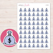 I-15474 planner sticker sheet with enlarged sticker detail