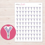 I-15481 planner sticker sheet with enlarged sticker detail