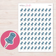 I-15505 planner sticker sheet with enlarged sticker detail