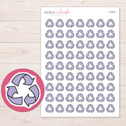 I-15510 planner sticker sheet with enlarged sticker detail