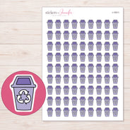I-15511 planner sticker sheet with enlarged sticker detail