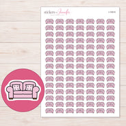 I-15515 planner sticker sheet with enlarged sticker detail