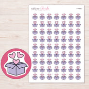 I-15520 planner sticker sheet with enlarged sticker detail