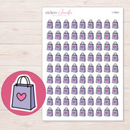 I-15521 planner sticker sheet with enlarged sticker detail