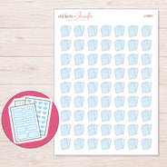 I-15531 planner sticker sheet with enlarged sticker detail