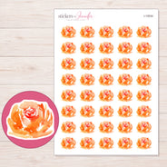 I-15534 planner sticker sheet with enlarged sticker detail