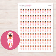 I-15545 planner sticker sheet with enlarged sticker detail