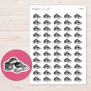 I-15550 planner sticker sheet with enlarged sticker detail