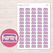 I-15561 planner sticker sheet with enlarged sticker detail