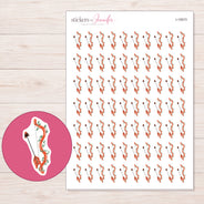I-15573 planner sticker sheet with enlarged sticker detail