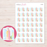 I-15587 planner sticker sheet with enlarged sticker detail