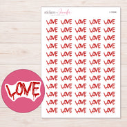I-15596 planner sticker sheet with enlarged sticker detail